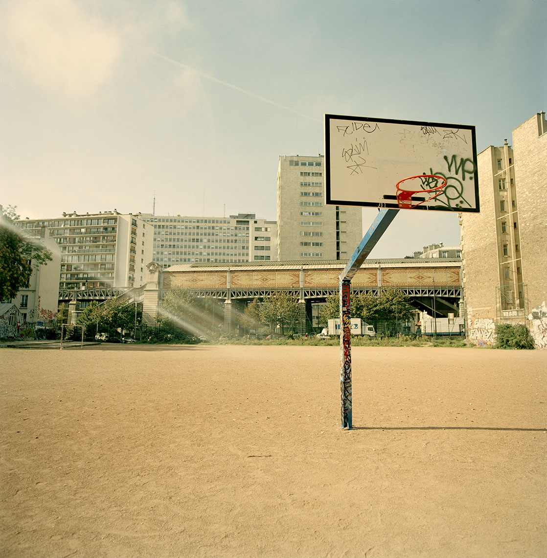 Basket ball court in Paris