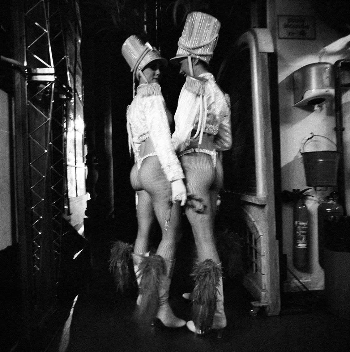 Backstage at Le Moulin Rouge in Paris