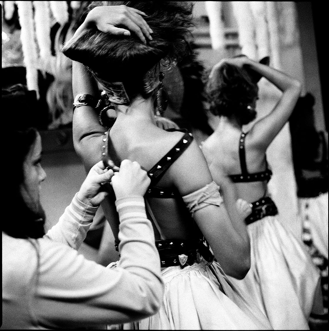 Backstage at Le Moulin Rouge in Paris