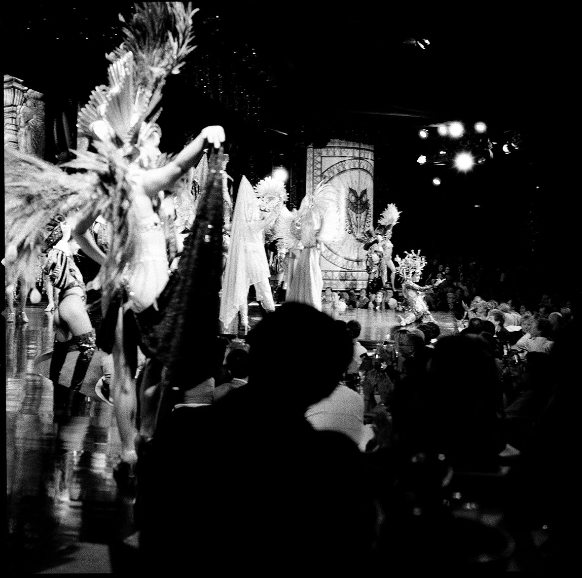 Backstage at Le Moulin Rouge in Paris